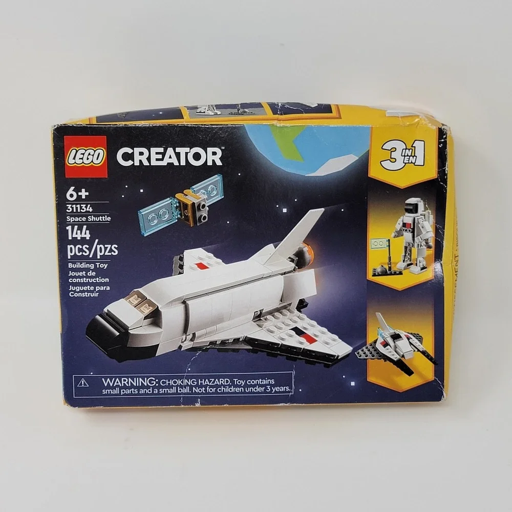 New! LEGO 31134 CREATOR 3in1 Space Shuttle - 144 pieces - Ages 6+